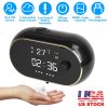 Automatic Soap Dispenser Wall Mounted Hand Free Liquid Foam Dispenser Touchless Infrared Sensor Sanitizer 450Ml with Clock Temperature USB Rechargeabl