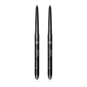 Revlon ColorStay Pencil Eyeliner with Built-in Sharpener, 201 Black, 2 Pack - Revlon