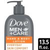 Dove Men+Care Everyday Skin Comfort Non Greasy Hand and Body Lotion, Light, 13.5 fl oz - Dove